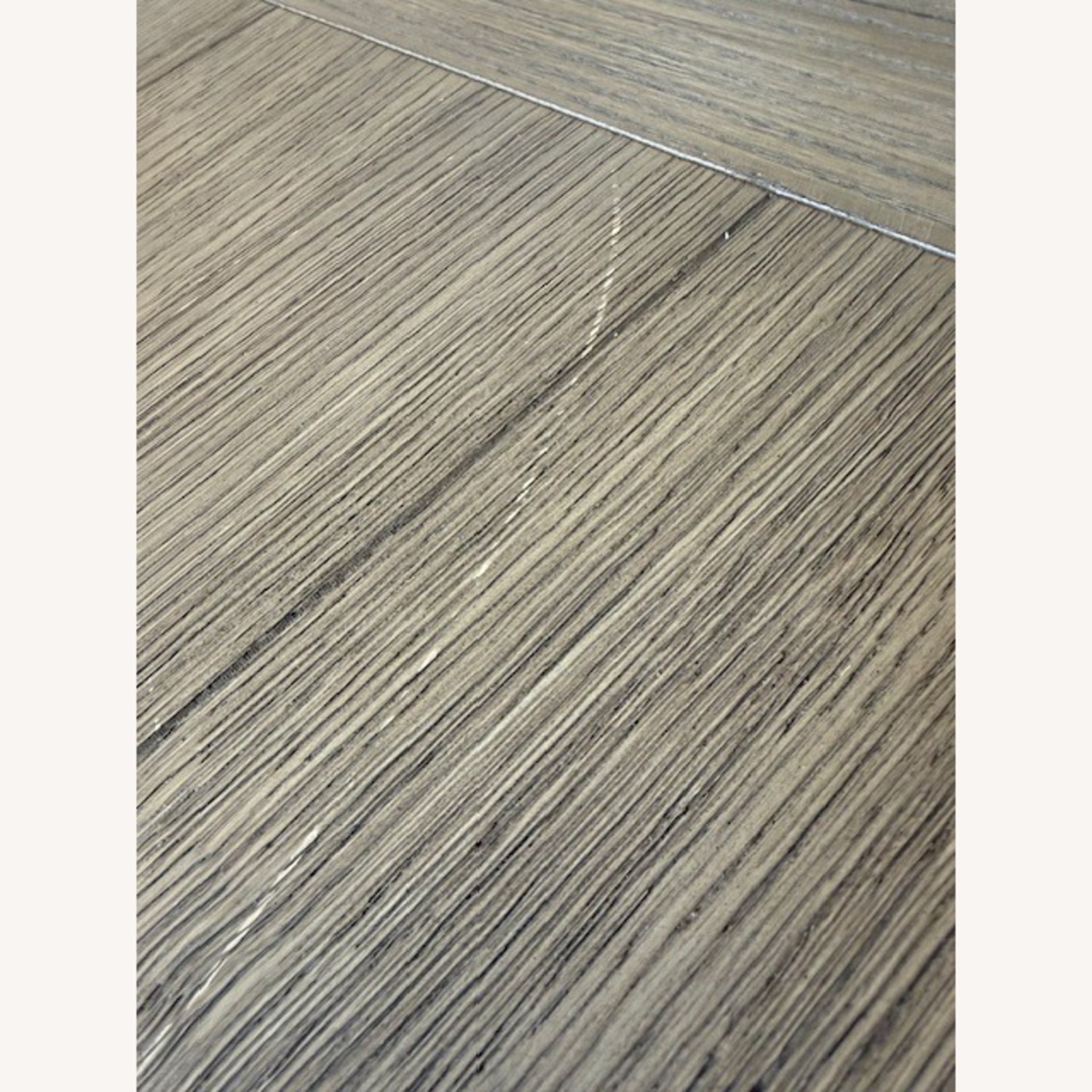 Restoration Hardware Light Gray Wood Dining Table - image-3