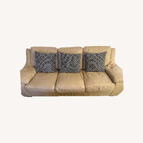 Used Italsofa Natural Leather 3+ Seater Sofa for sale on AptDeco