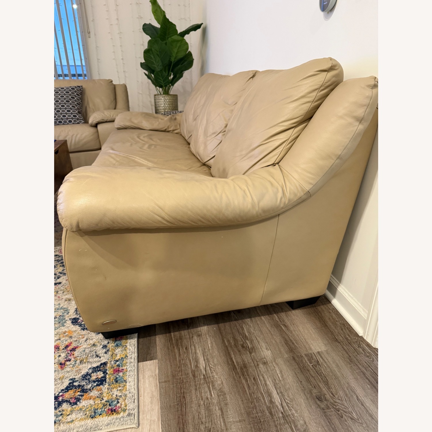 Italsofa Natural Leather 3+ Seater Sofa - image-2