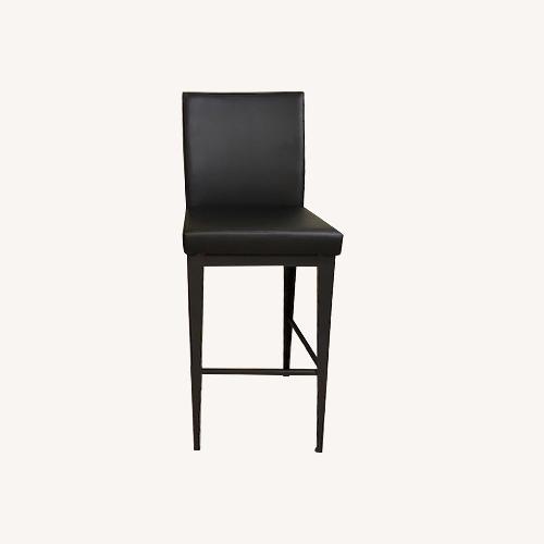 Used Black Leather Stool Chairs for sale on AptDeco