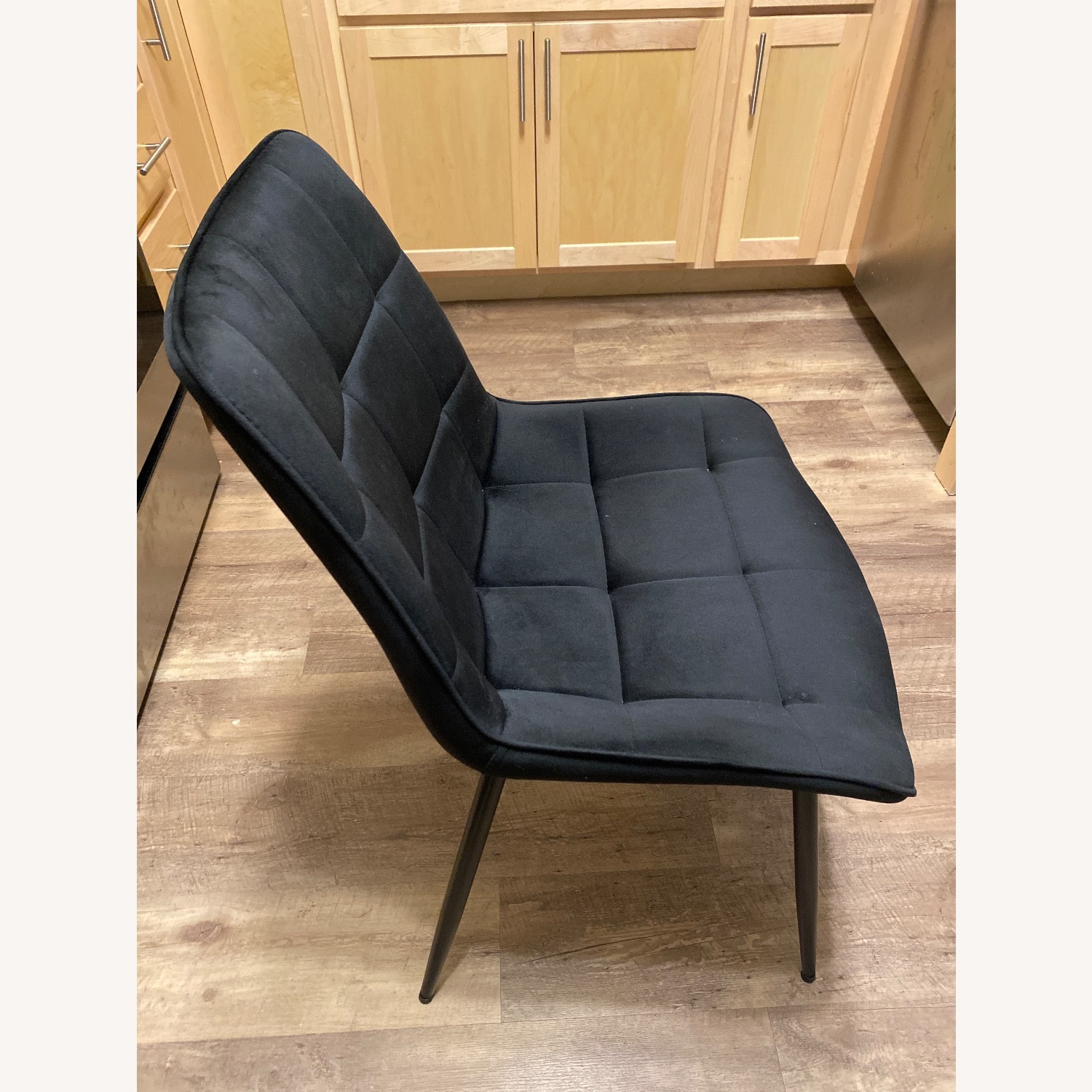 Black Velvet Dining Chairs - image-3