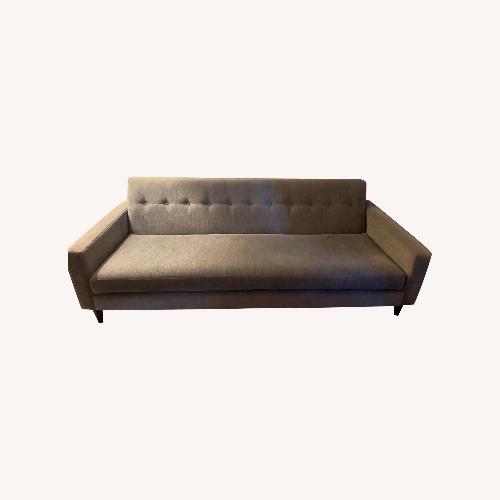 Used Room & Board Light Gray Velvet 3+ Seater Sofa for sale on AptDeco