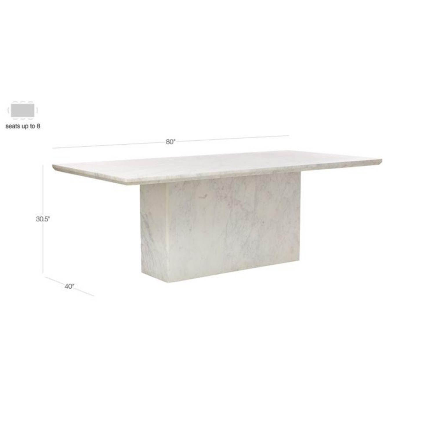CB2 Verona Marble Table - image-1