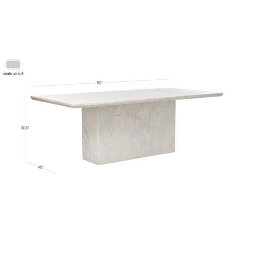 Used CB2 Verona Marble Table for sale on AptDeco