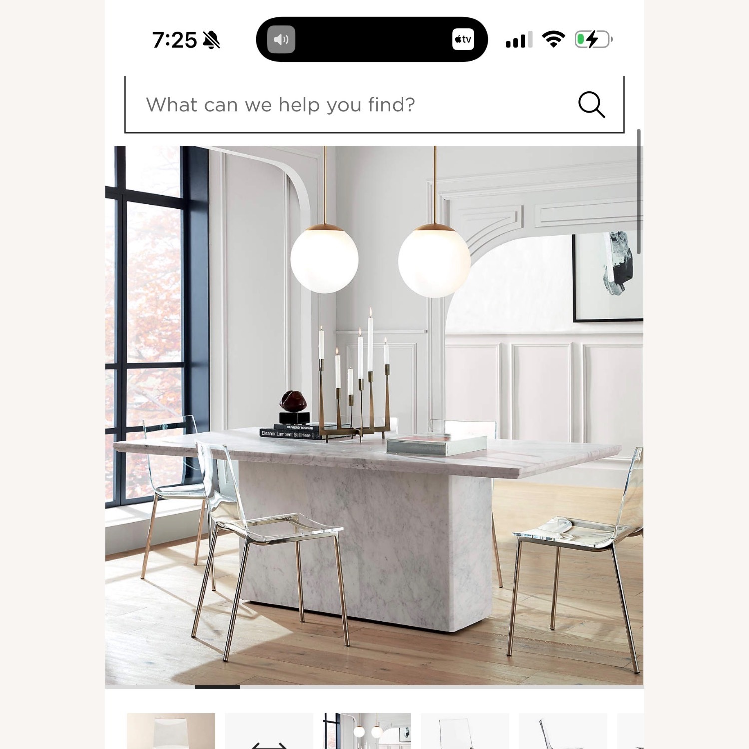 CB2 Verona Marble Table - image-3