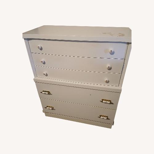 Used Vintage/Antique  White Wood Dresser for sale on AptDeco