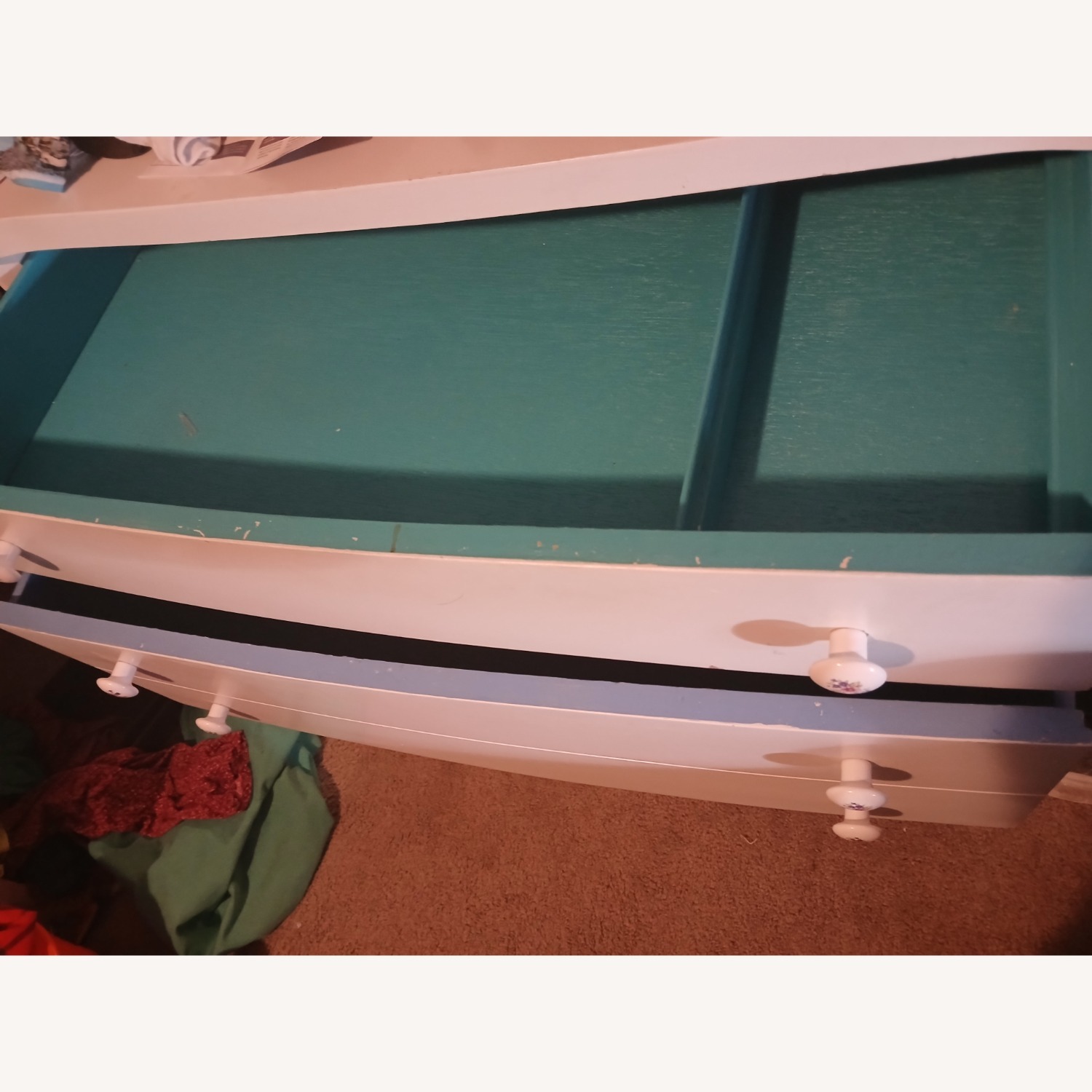 Vintage/Antique  White Wood Dresser - image-5