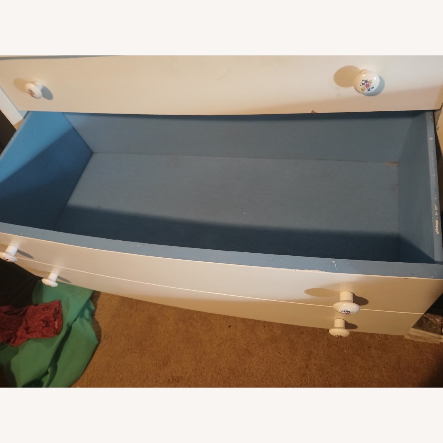 Vintage/Antique  White Wood Dresser - image-6