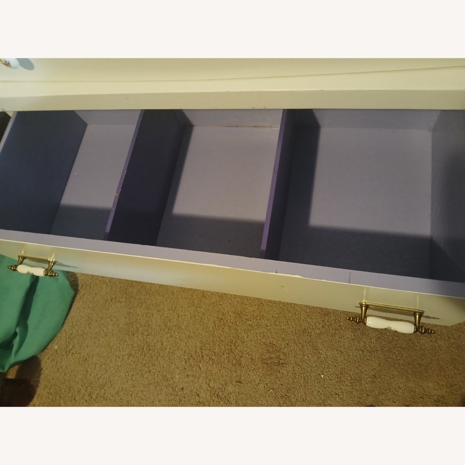 Vintage/Antique  White Wood Dresser - image-4