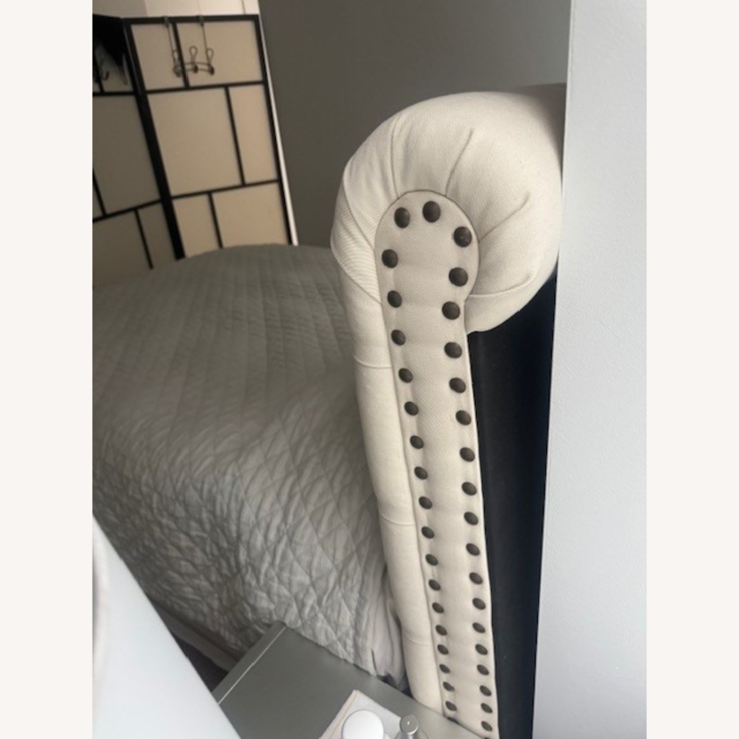 Pottery Barn Chesterfield Natural Queen Bed - image-2