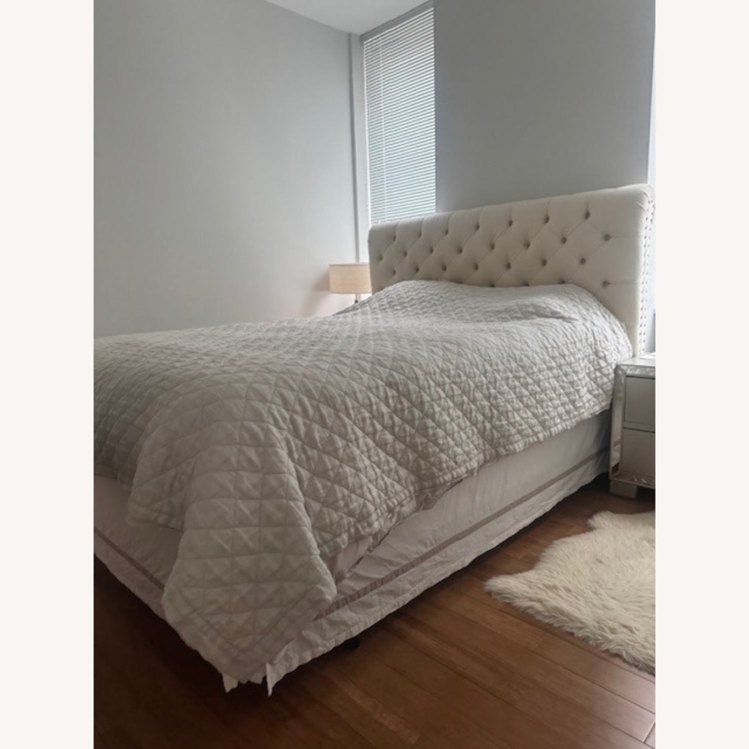 Pottery Barn Chesterfield Natural Queen Bed - image-4