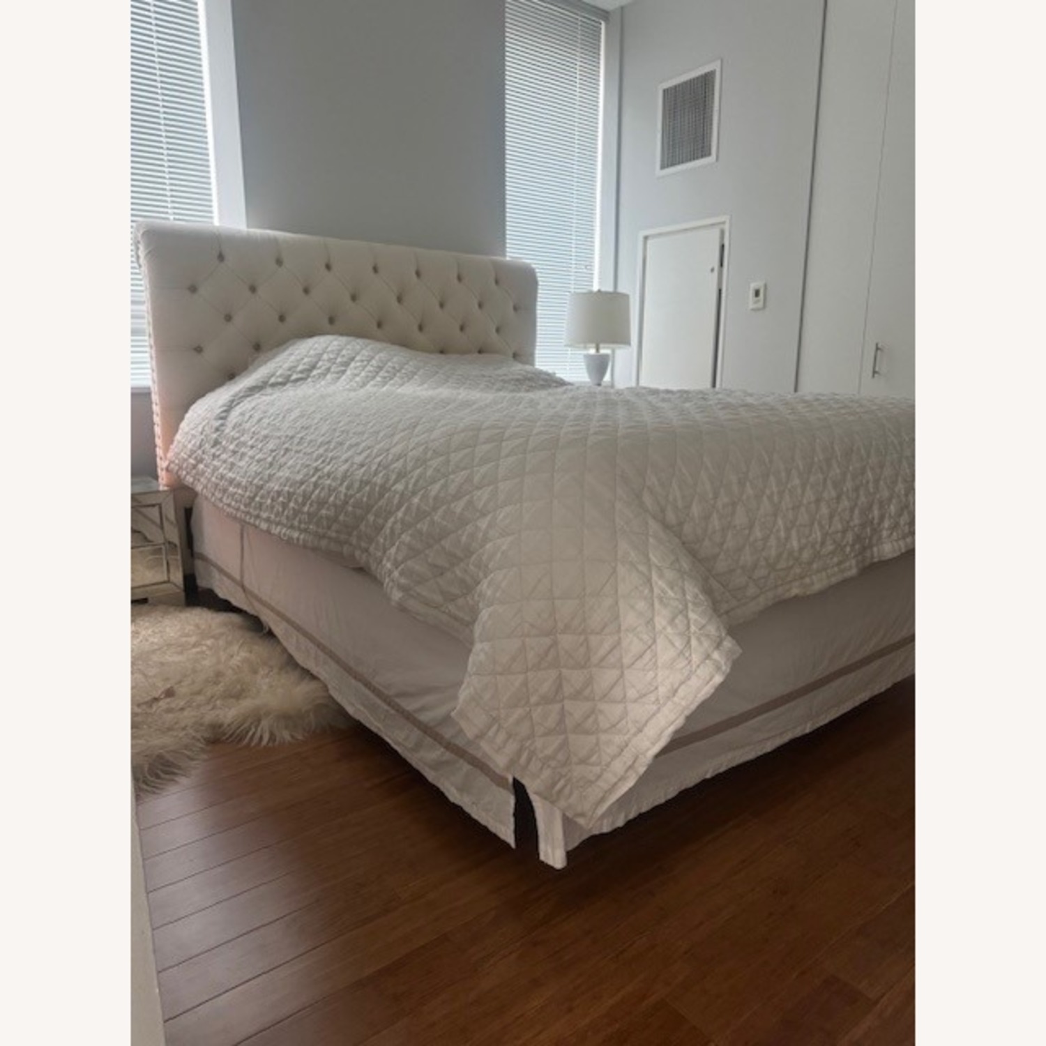 Pottery Barn Chesterfield Natural Queen Bed - image-5