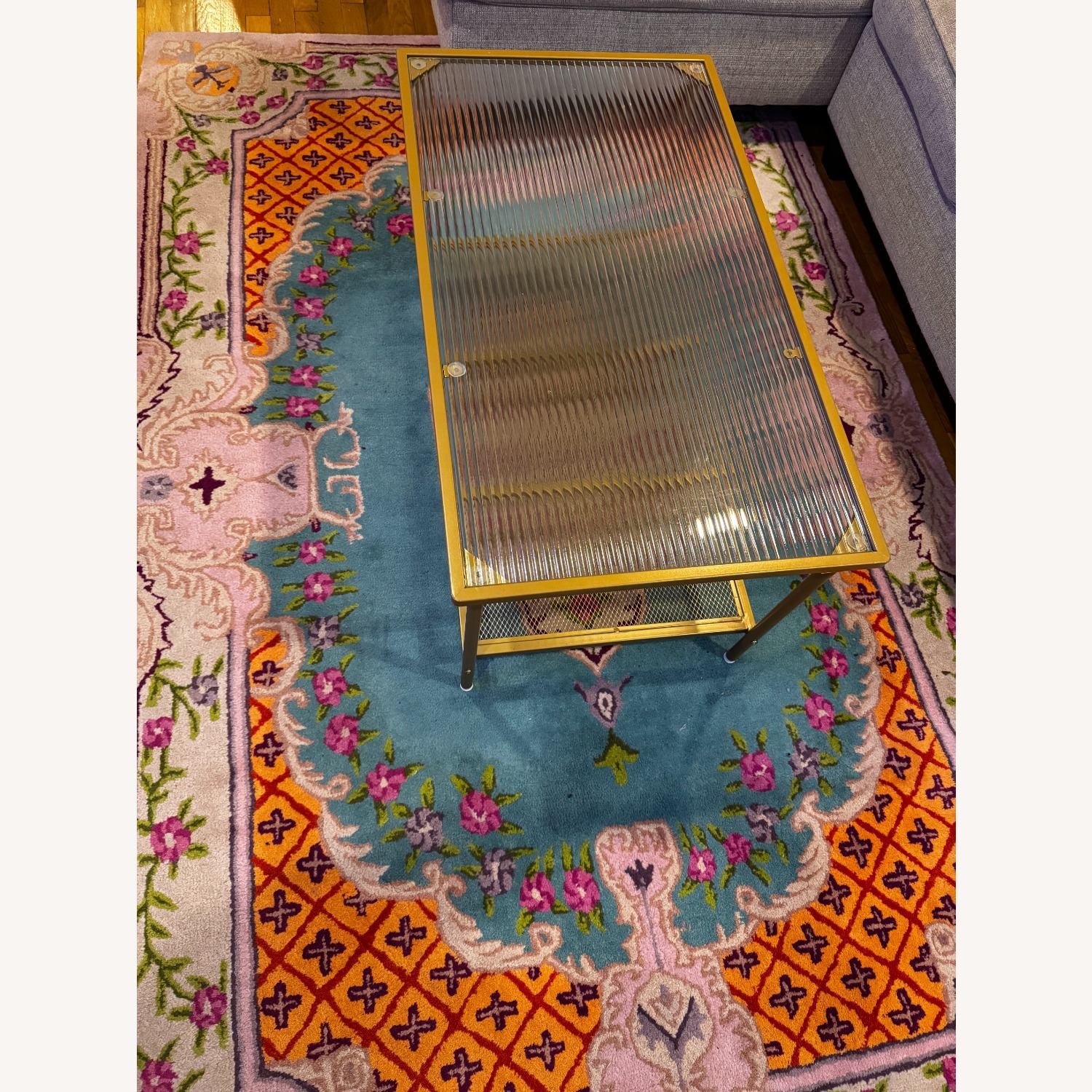 Amazon Transparent Metal Coffee Table - image-3