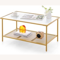 Amazon Transparent Metal Coffee Table