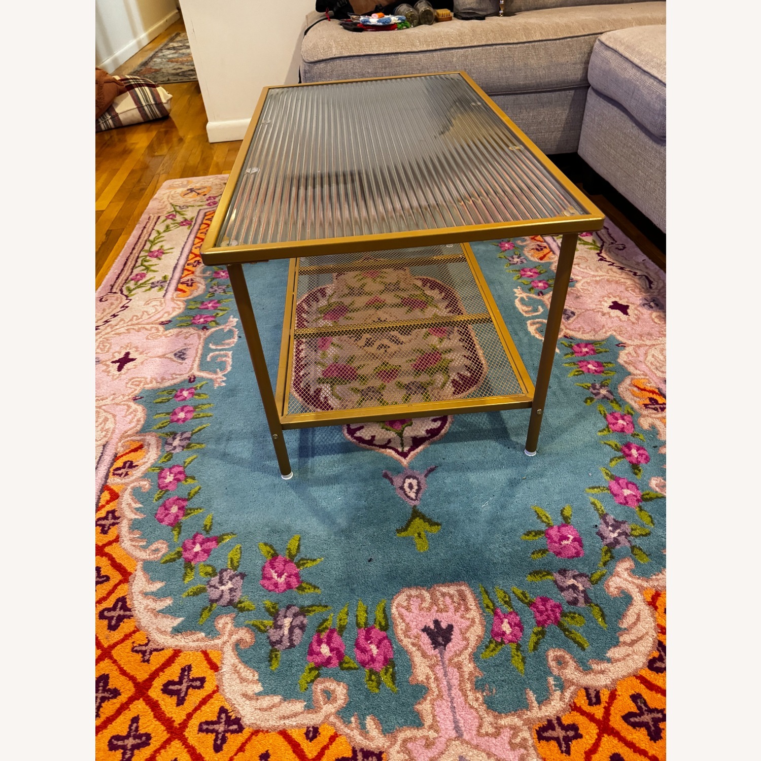 Amazon Transparent Metal Coffee Table - image-2