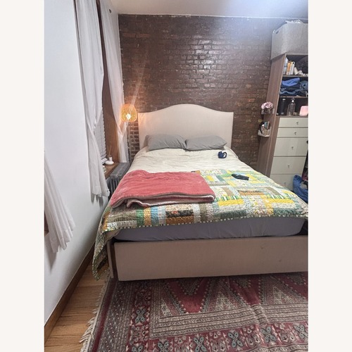 Used Pottery Barn Queen Drawer Storage Bed for sale on AptDeco