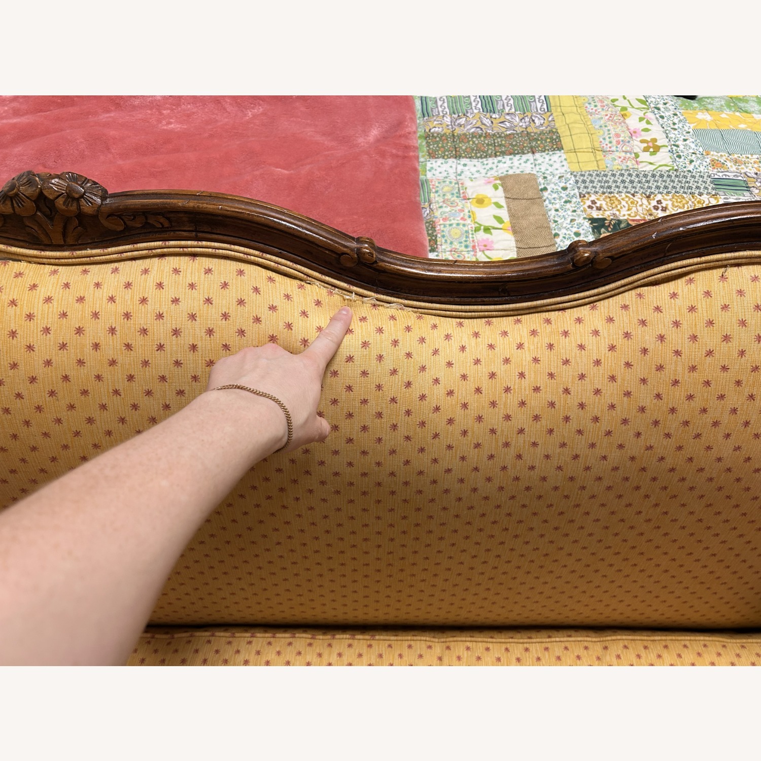 Ethan Allen Louis XV Style Loveseat - image-2