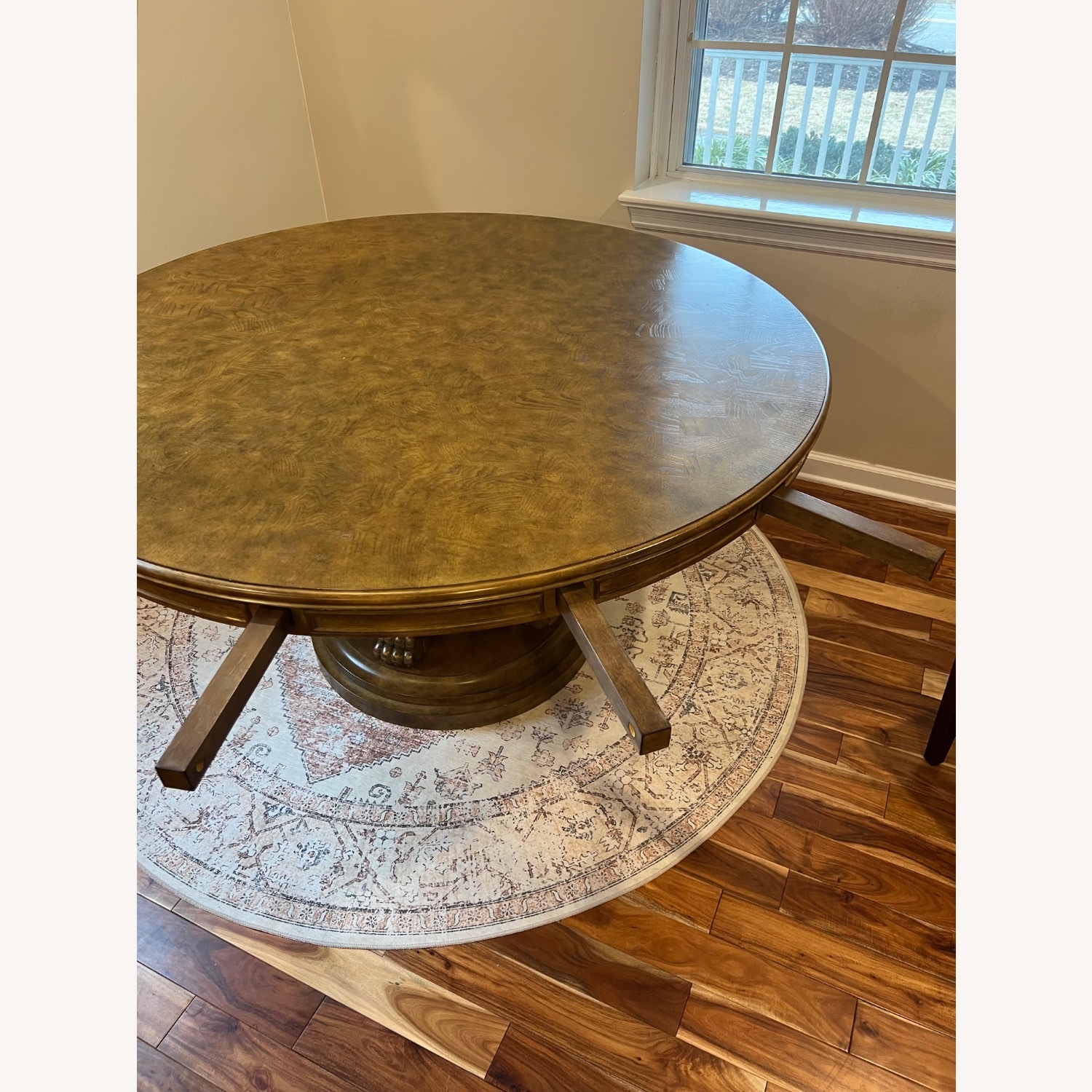 Vintage/Antique Light Brown Dining Table - image-4