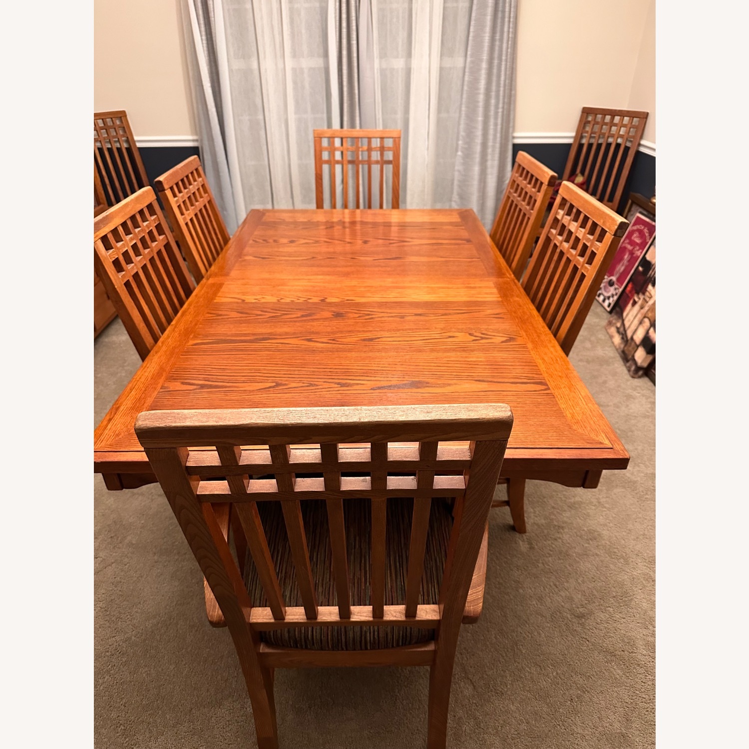 Dark Brown Wood Dining Sets - image-1