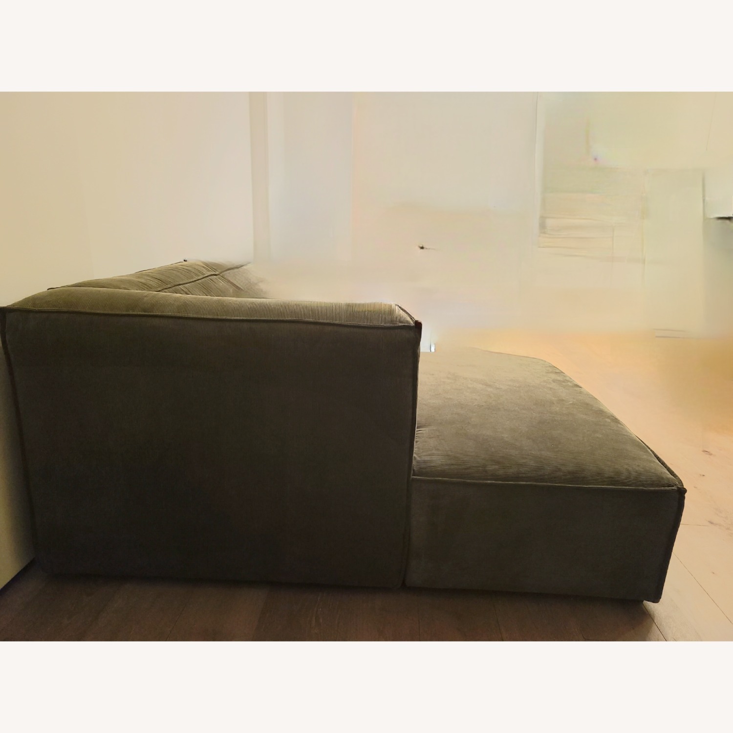 Allmodern Olive Green Chaise (Left Arm) - image-2