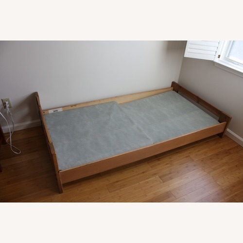 Used Bunk Twin Bed Frame With Storage for sale on AptDeco