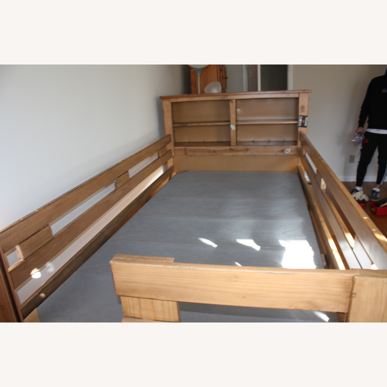 Bunk Twin Bed Frame With Storage - image-4