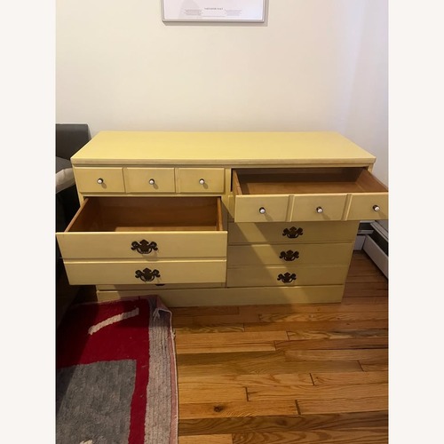 Used Ethan Allen Yellow Wood Dresser for sale on AptDeco
