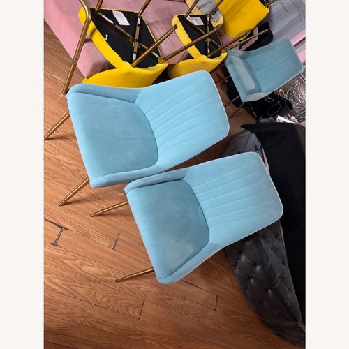 Used LOVSPATIO Velvet Dining Chairs Set of 4 for sale on AptDeco