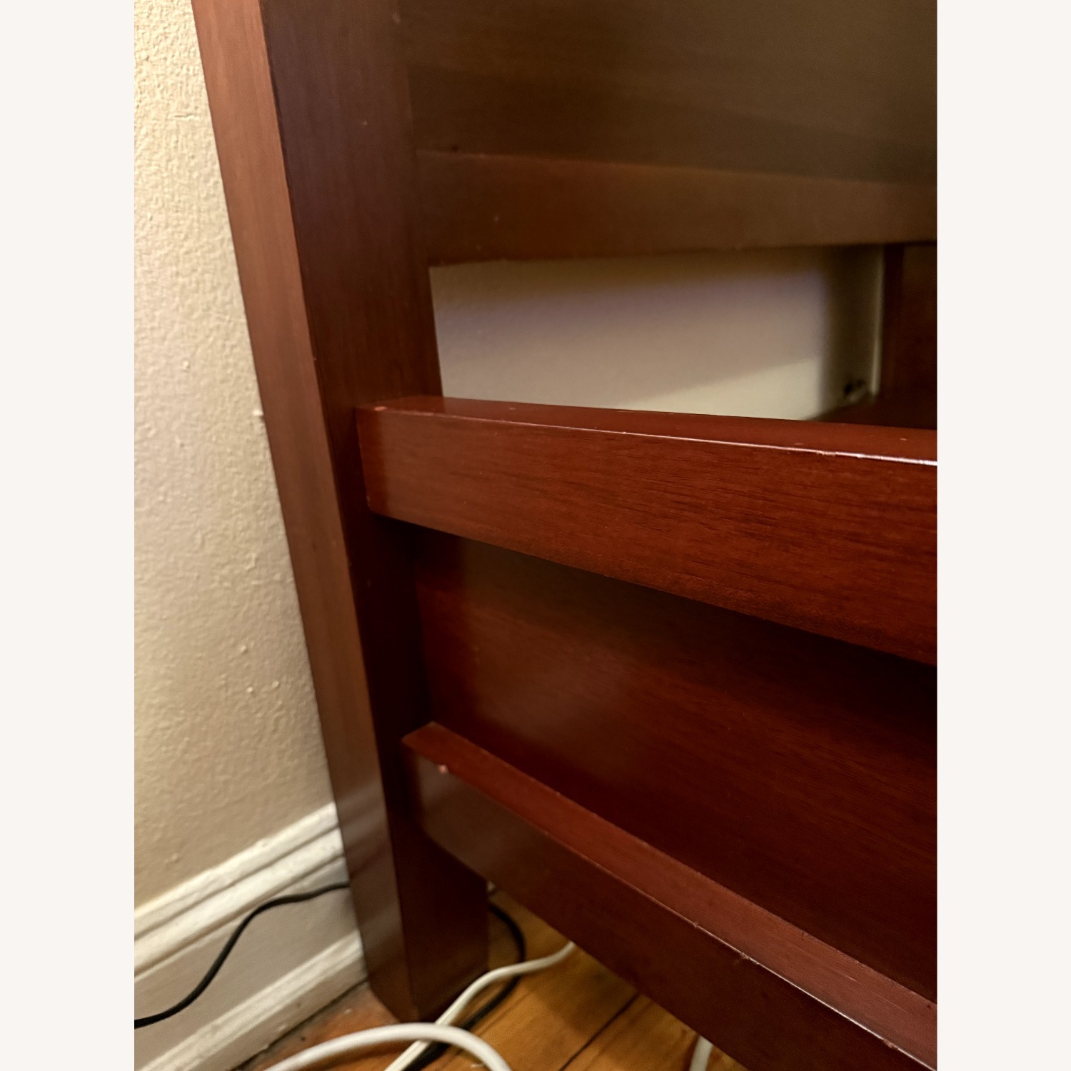 Pottery Barn Farmhouse Dark Brown Wood Queen Bed - image-13