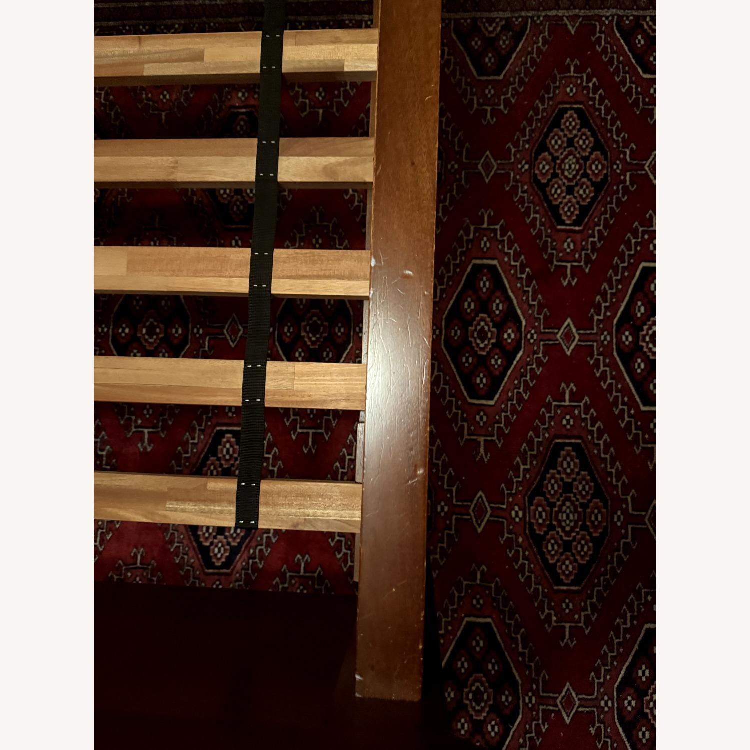 Pottery Barn Farmhouse Dark Brown Wood Queen Bed - image-5