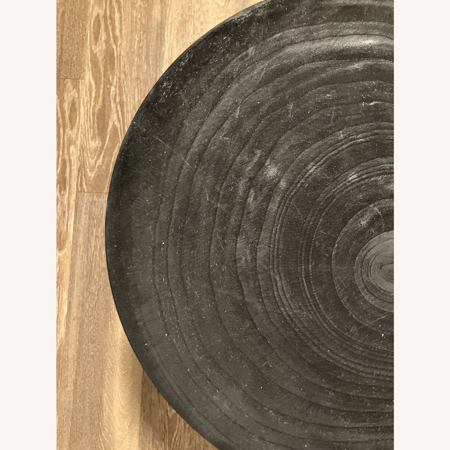 Home Goods Black Wood Stool - image-2