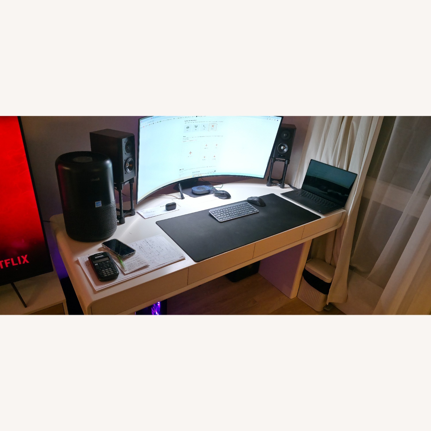 Hokku Designs White Wood Desk - image-2