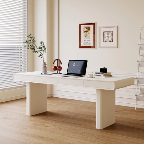 Used Hokku Designs White Wood Desk for sale on AptDeco