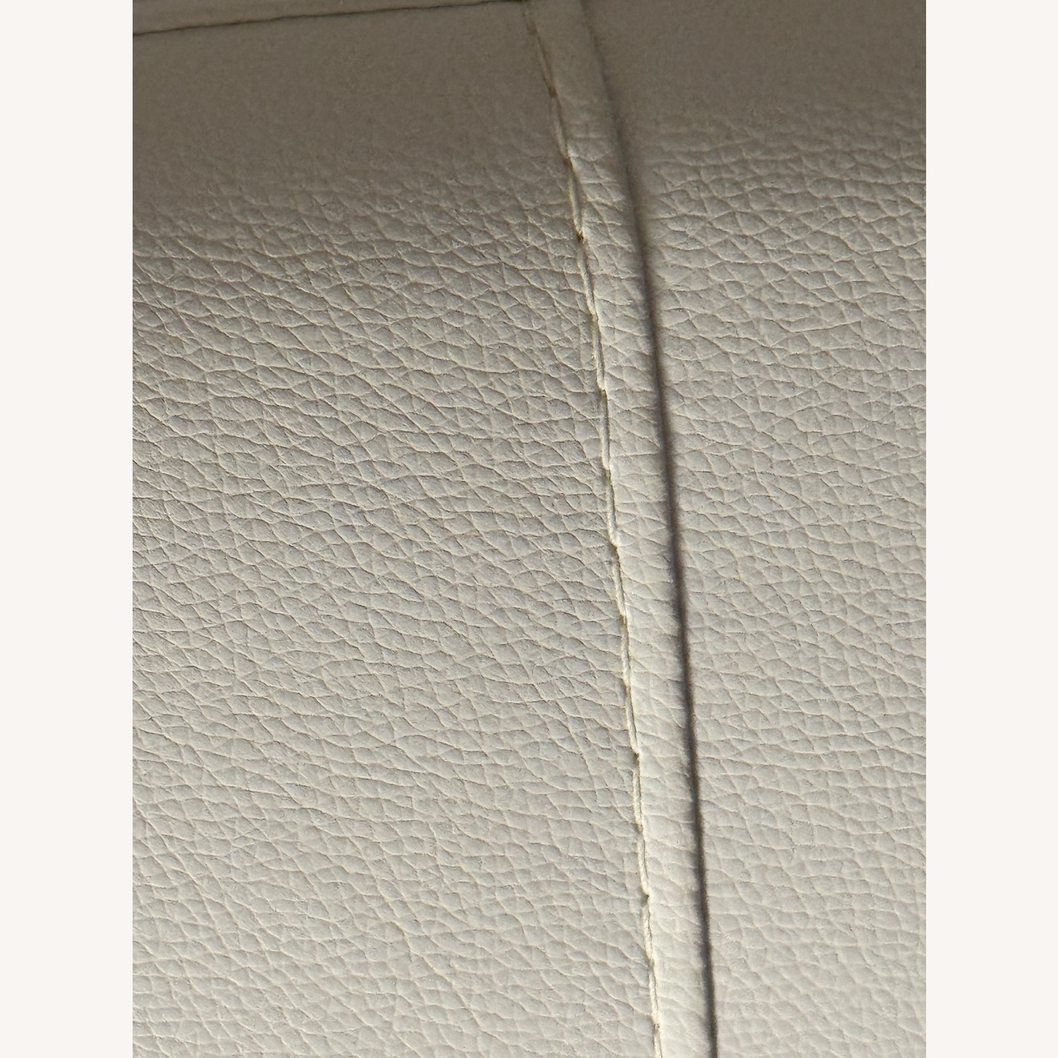 Full Bed Frame and White Faux Leather Headboard - image-3