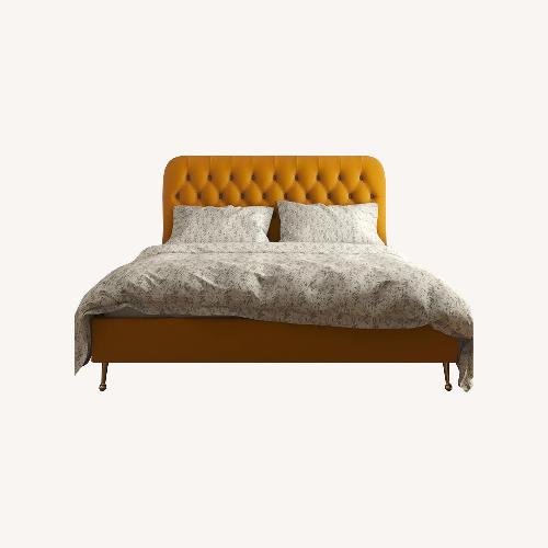 Used Vintage/Antique Light Brown Queen Bed for sale on AptDeco