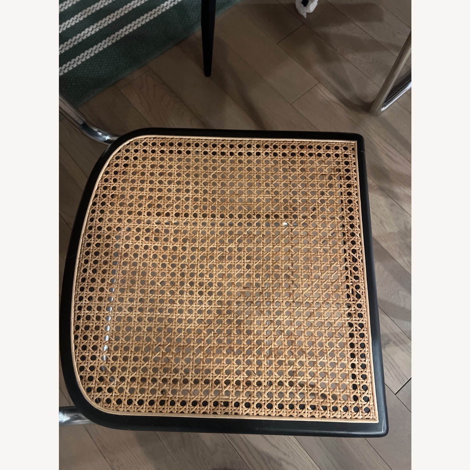 Vintage Wood Rattan Dining Chair - image-4