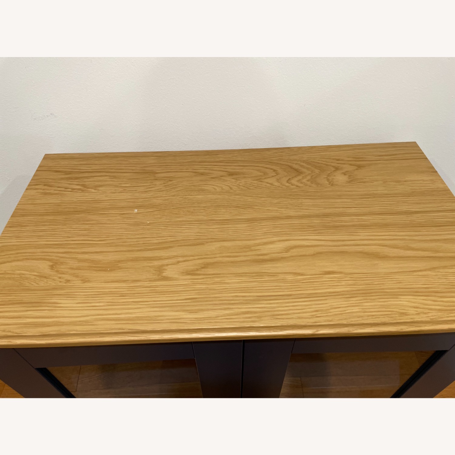 IKEA SKRUVBY Cabinet With Glass Doors - image-3