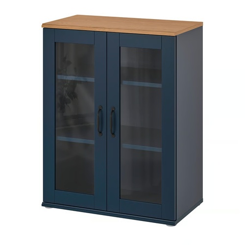Used IKEA SKRUVBY Cabinet With Glass Doors for sale on AptDeco