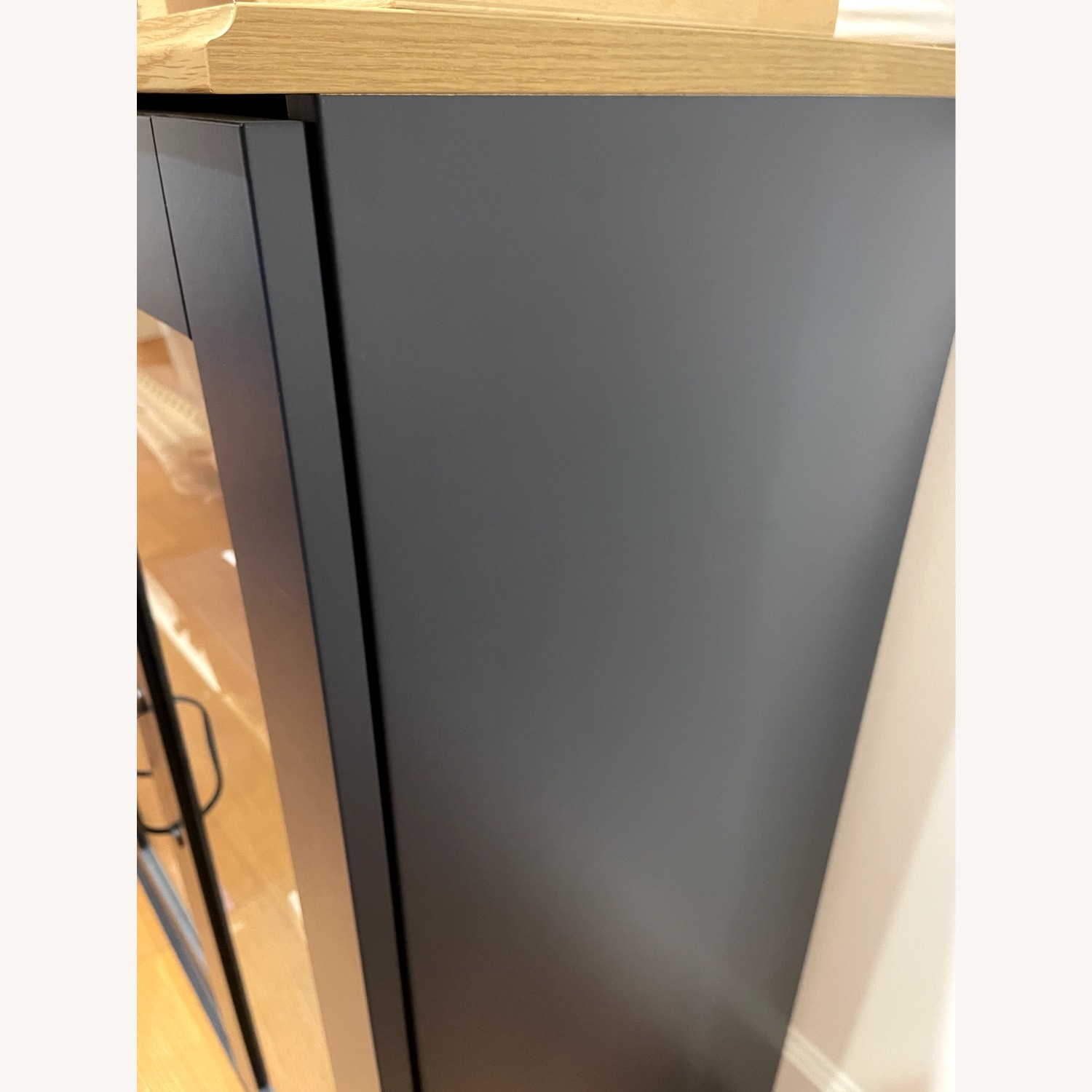 IKEA SKRUVBY Cabinet With Glass Doors - image-5