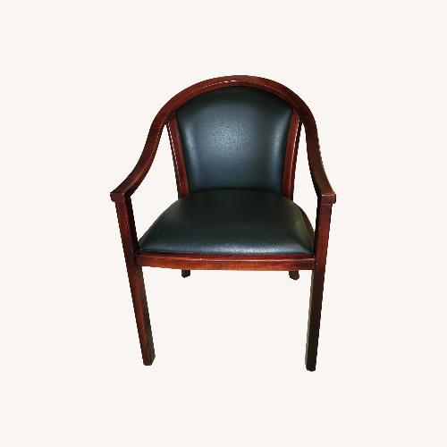 Used Black Faux Leather Accent Chairs for sale on AptDeco