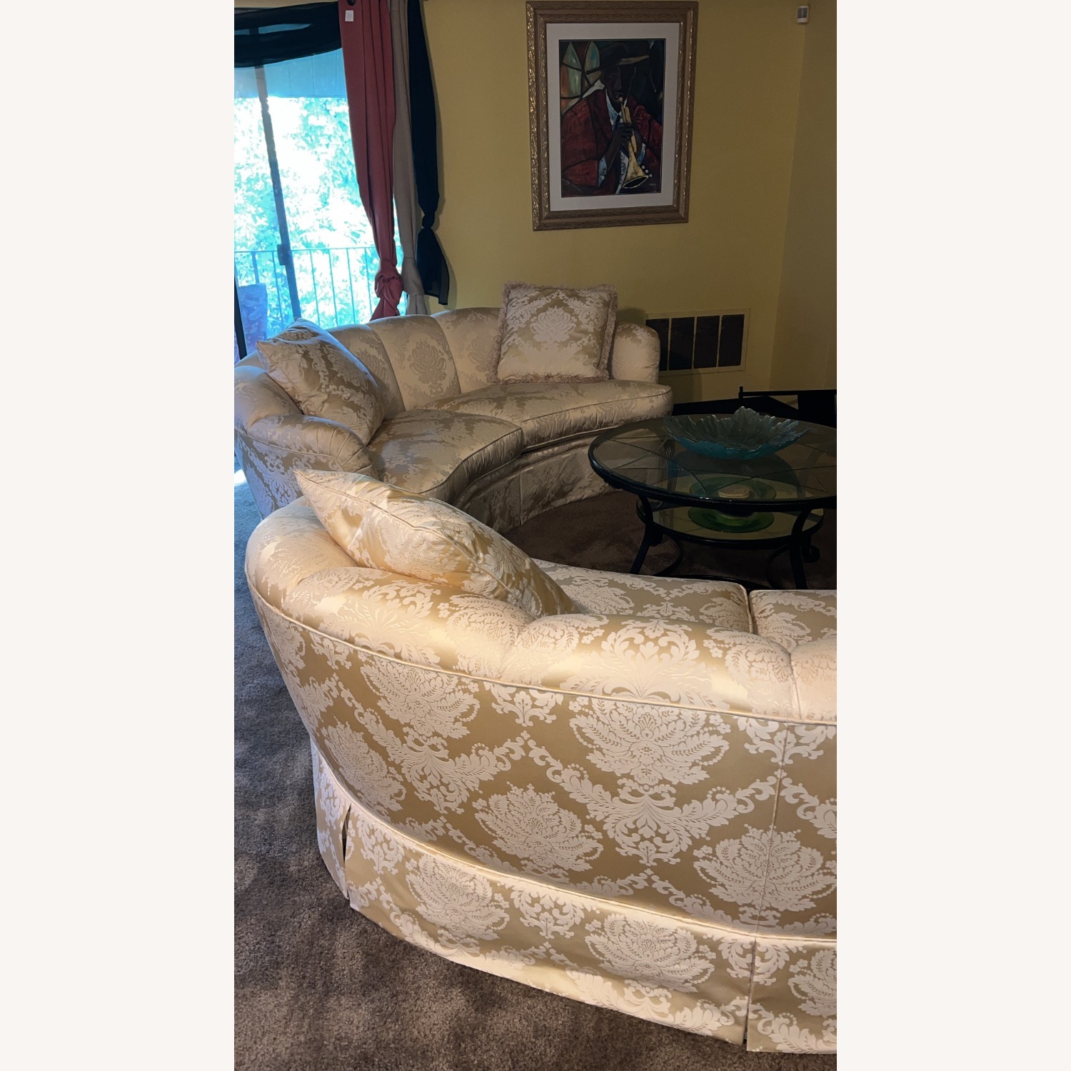 Stickley Brothers Furniture Fabric 3+ Seater Sofa - image-4