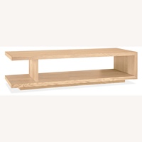 Room & Board Graham White Oak Wood Coffee Table