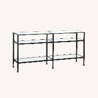 Pottery Barn Tanner Glass Console Table
