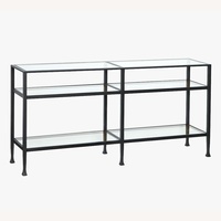 Pottery Barn Tanner Glass Console Table