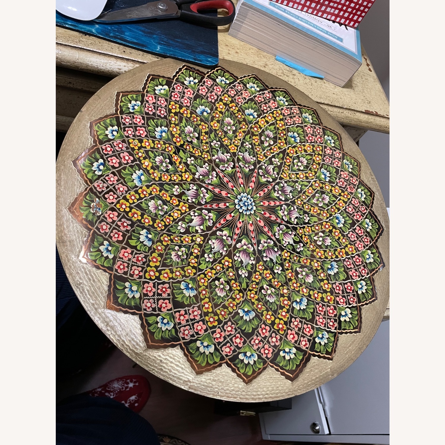 Antique Blue Brass Décor - image-1