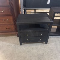 Celine 2-Drawer Nightstand Black