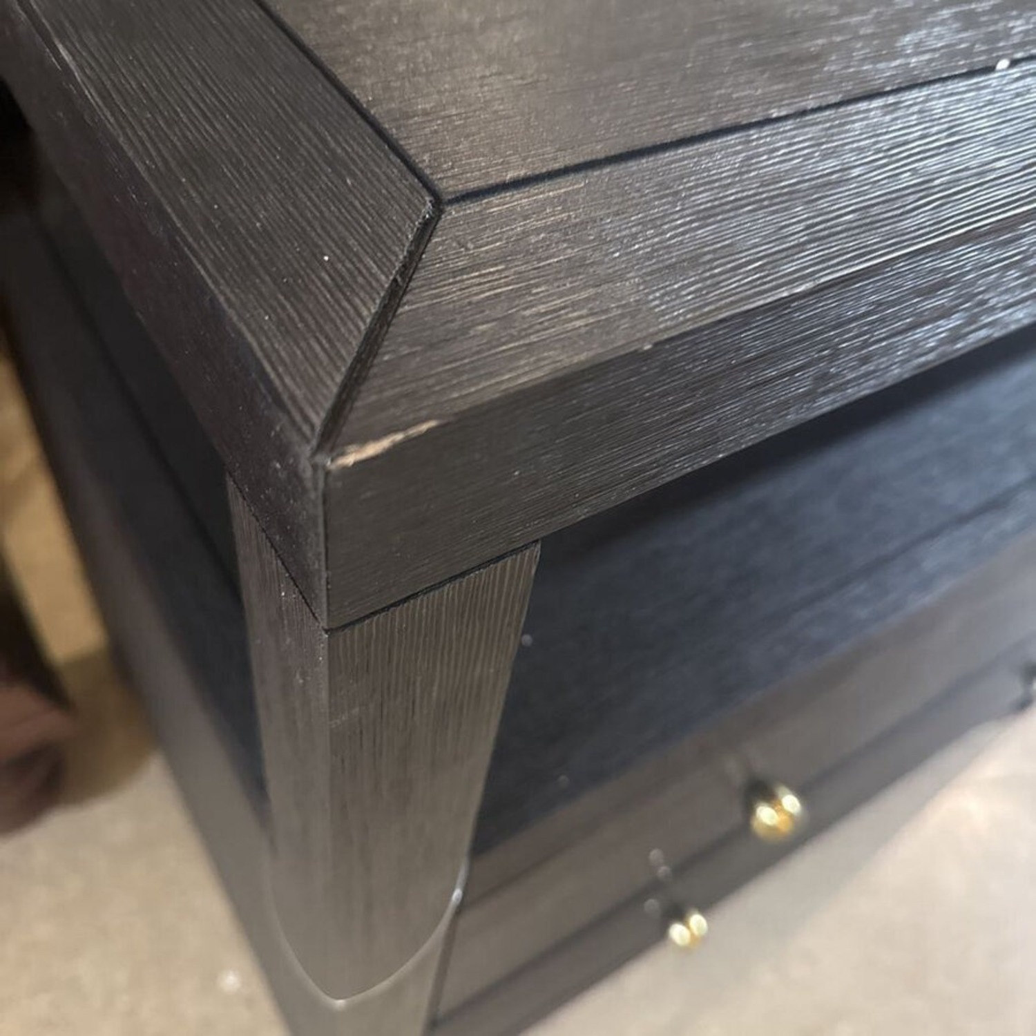 Celine 2-Drawer Nightstand Black - image-2