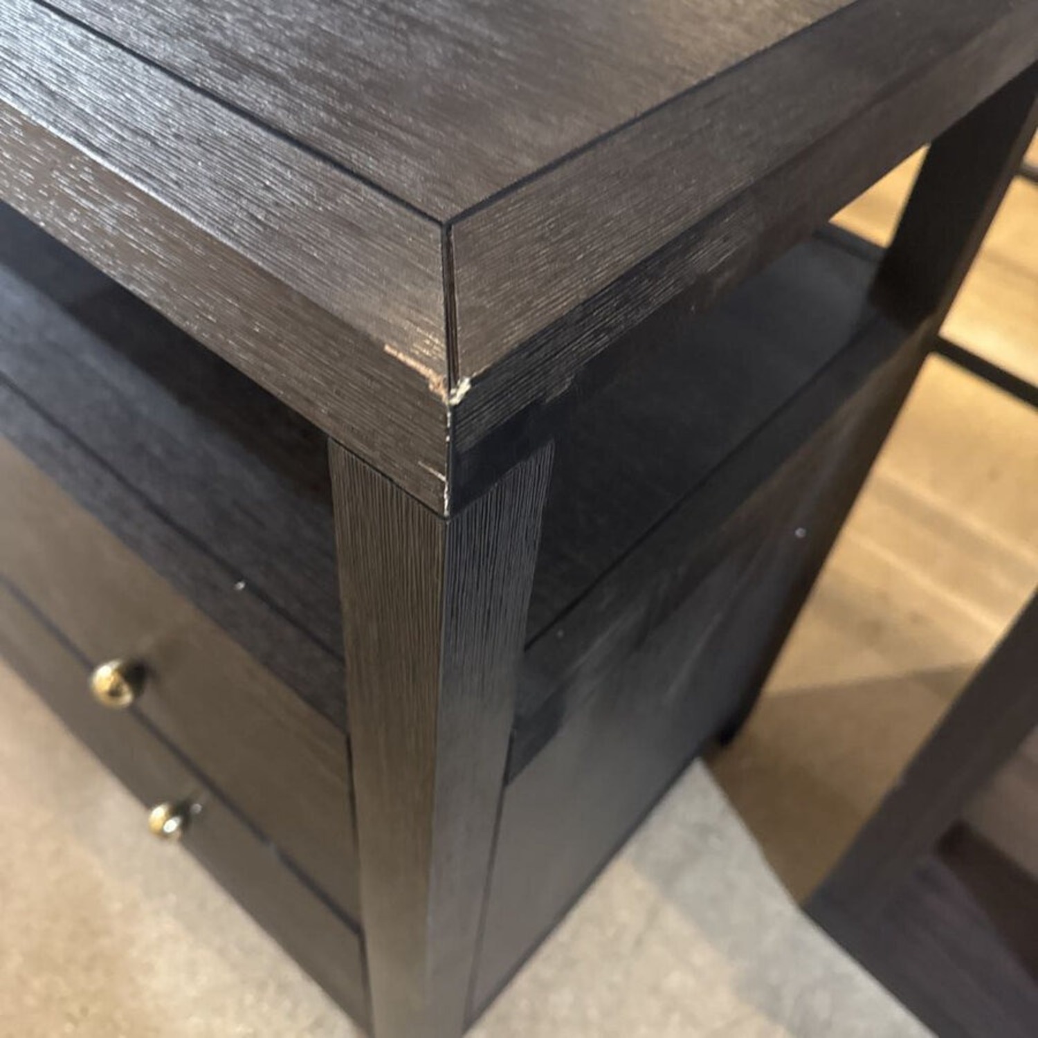 Celine 2-Drawer Nightstand Black - image-3