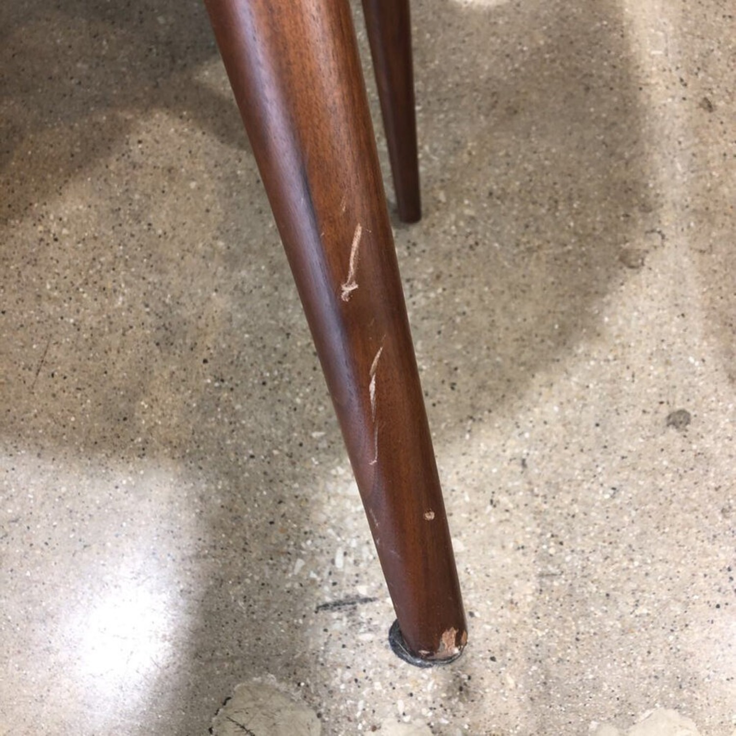 MCM Style Leather Trimmed Reese Accent Chair - image-11