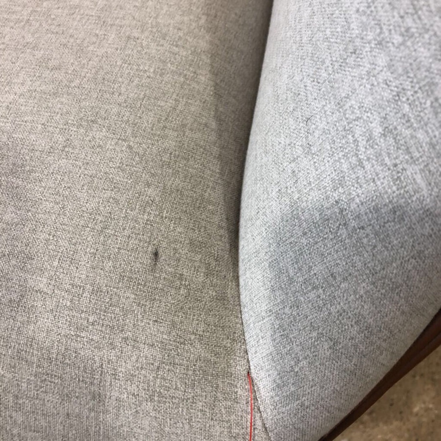 MCM Style Leather Trimmed Reese Accent Chair - image-7